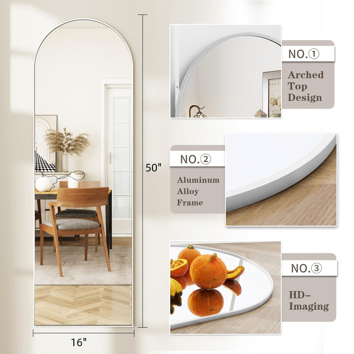JAWGLOW rounded corners add elegance and reduce injury risk.