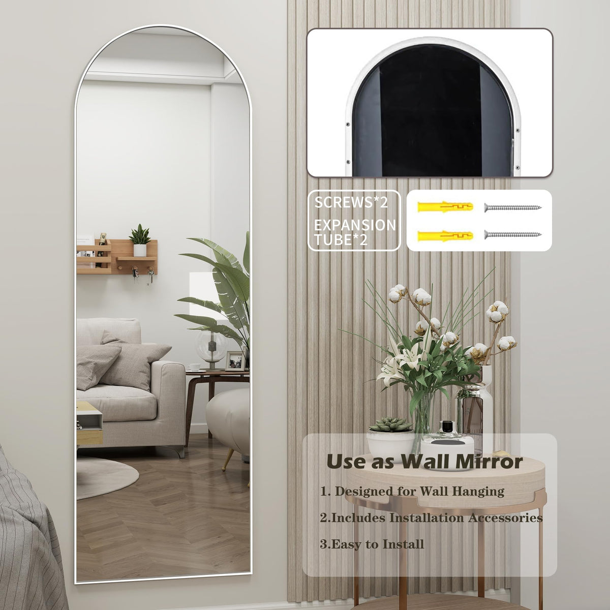 JAWGLOW shatterproof silver glass ensures a clear and safe reflection.
