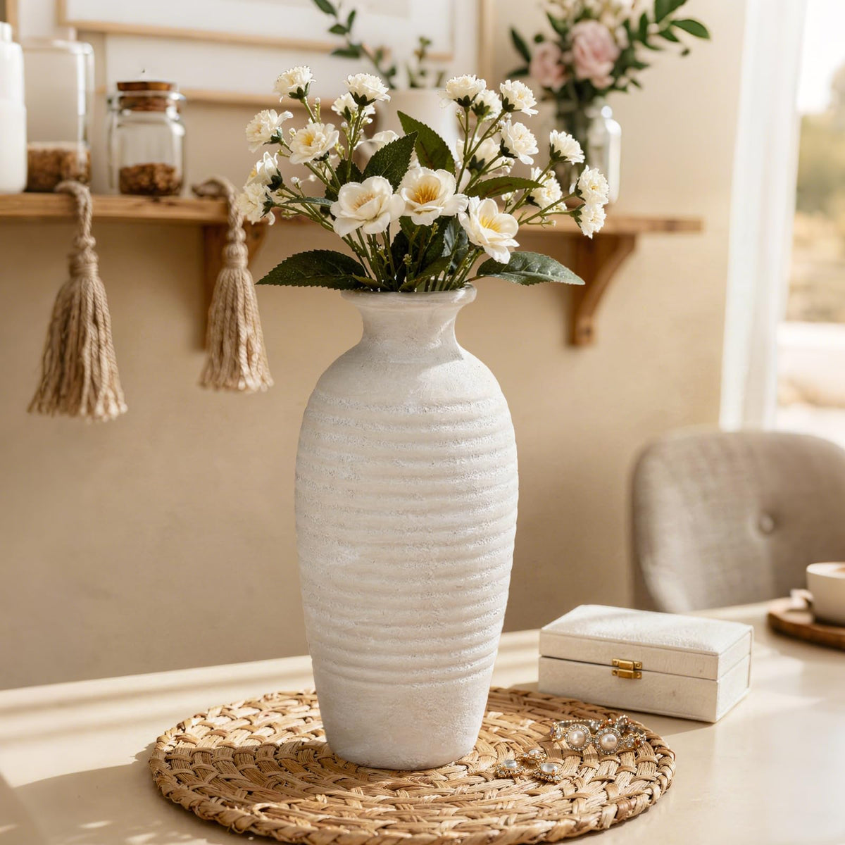 Jaxoriel handmade vase as a thoughtful housewarming gift option.