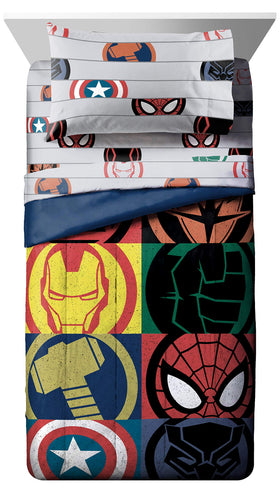 Jay Franco Avengers microfiber closeup highlights soft, durable fabric ideal for year-round comfort.