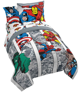 Jay Franco Avengers comforter with hero design for cozy, kid-friendly bedtime