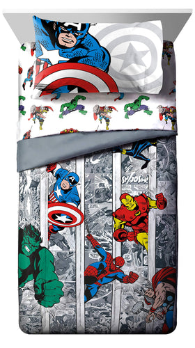 Jay Franco Avengers fitted sheet twin keeps cooling sleep comfortable through seasons