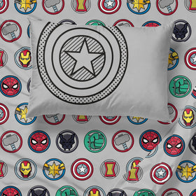 Jay Franco Avengers Pop twin sham completes the coordinated look.