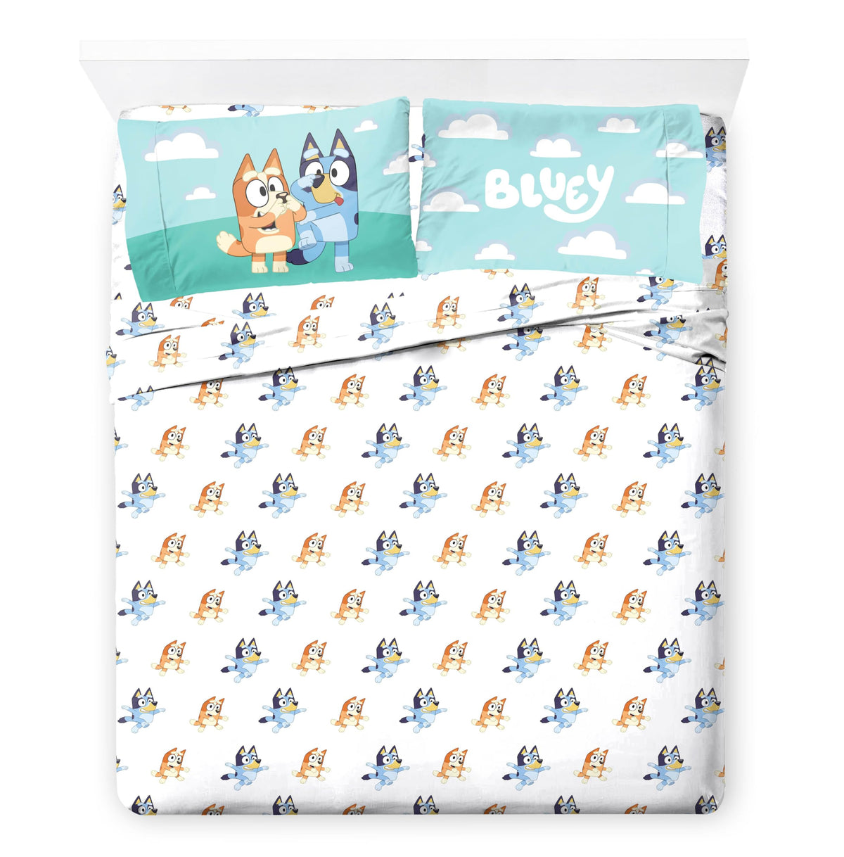 Jay Franco Bluey & Bingo bedroom decor scene invites bedtime adventures