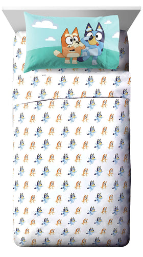 Jay Franco Bluey & Bingo flat sheet adds soft all-season layering