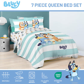 Jay Franco Bluey & Bingo pillow shams decorate beds with playful character flair