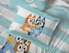 Jay Franco Bluey & Bingo pillowcases provide soft easy care comfort for sleepyheads