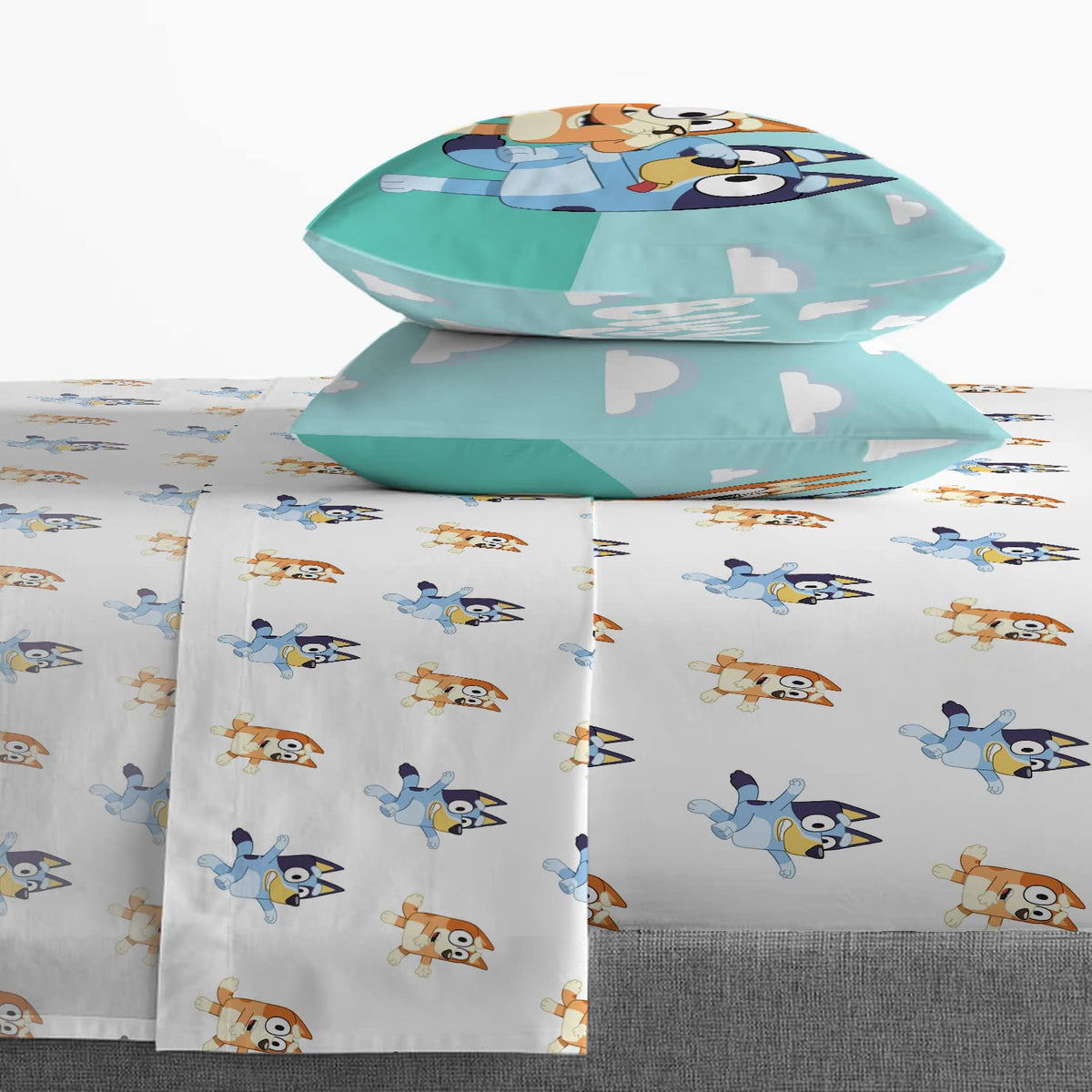Jay Franco Bluey & Bingo pillowcases add playful flair and easy care