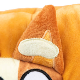 Jay Franco Bluey Bingo Snuggle Pillow spot-clean only for easy upkeep.