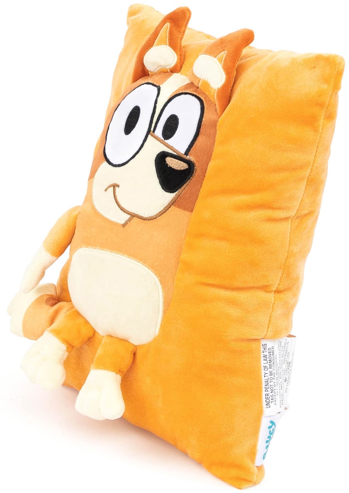 Jay Franco Bluey Bingo Snuggle Pillow shows durable stitching for long-lasting use.