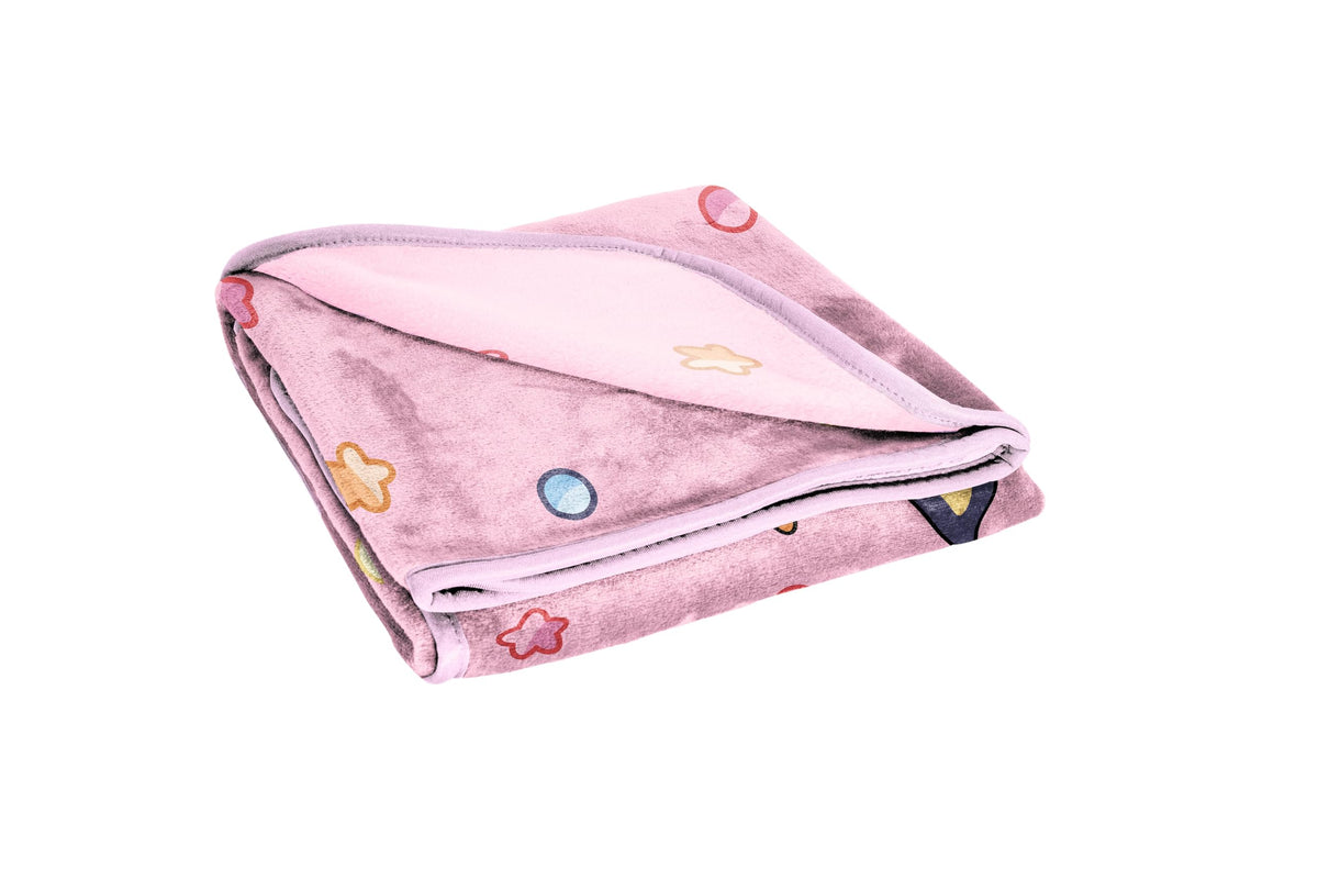 Bluey plush throw as kid room decor adds playful color