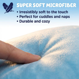 Jay Franco Bluey Snuggle Pillow blue 3D detail adds character to any room.