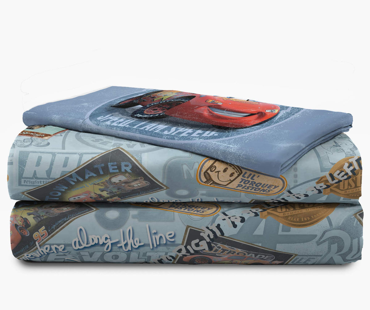 Jay Franco Cars Lightning McQueen pillowcase features durable print and race car imagery