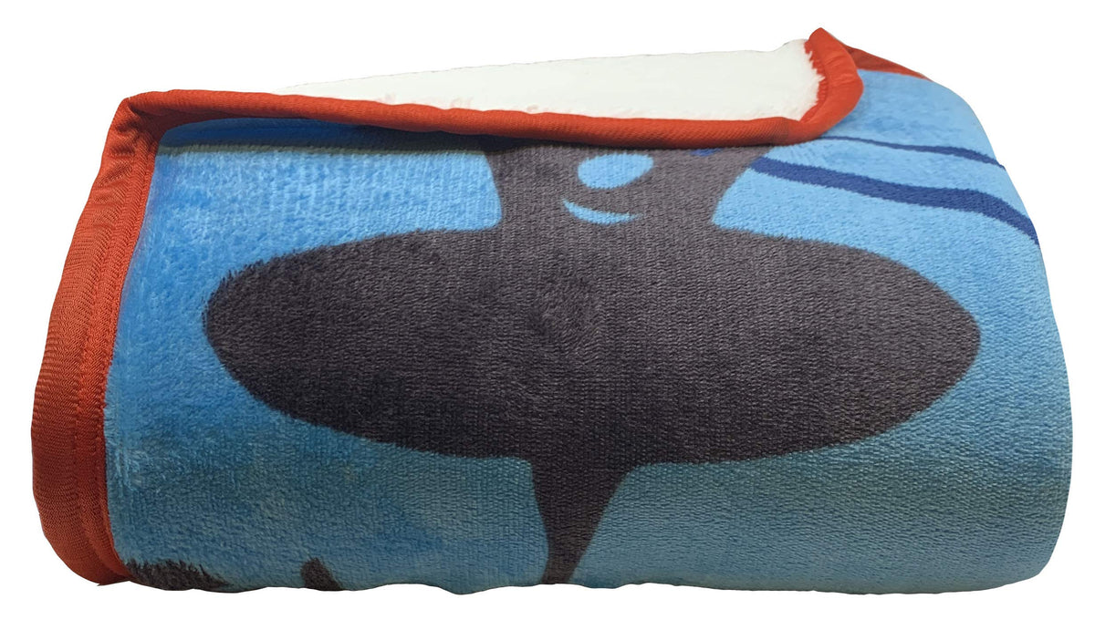 Jay Franco Cars Lightning McQueen flannel front with vibrant print provides soft bedtime comfort