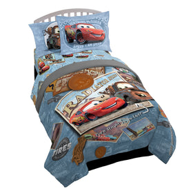 Jay Franco Disney Cars Tune Up bed set with Lightning McQueen and Mater for engaging bedtimes