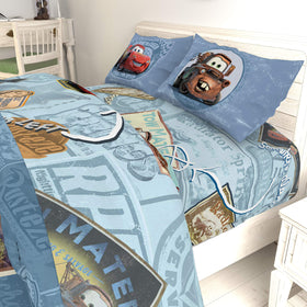 Jay Franco Disney Cars Tune Up shams with Mater graphic for playful styling