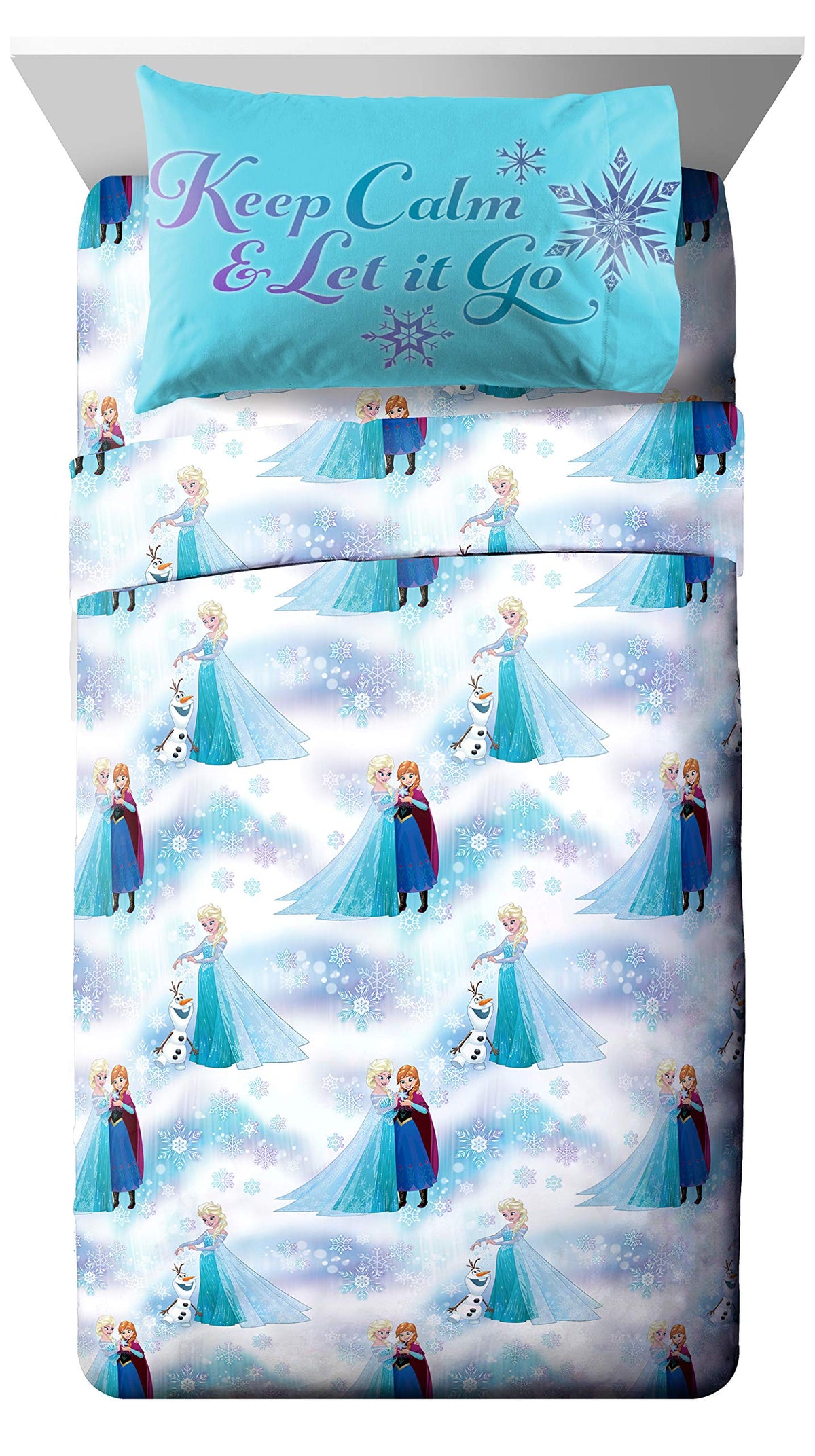 Jay Franco Frozen flat sheet easy bedding changes and comfort