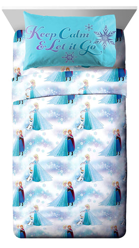 Jay Franco Frozen flat sheet easy bedding changes and comfort