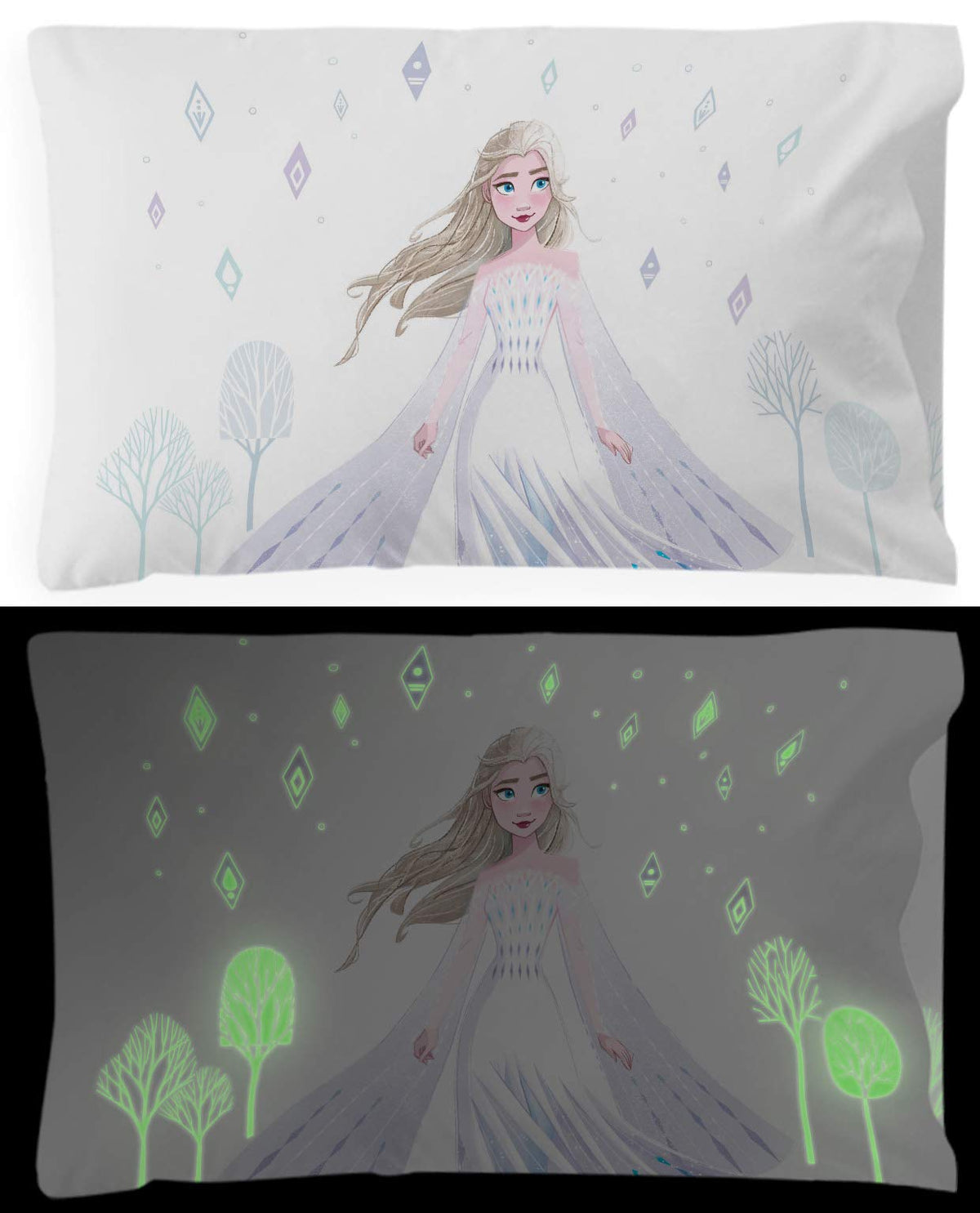 Jay Franco official Disney product pillowcase duo pack with Frozen characters.