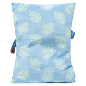 Jay Franco Stitch 3D Snuggle Pillow on bed enhances playful kid-friendly space.