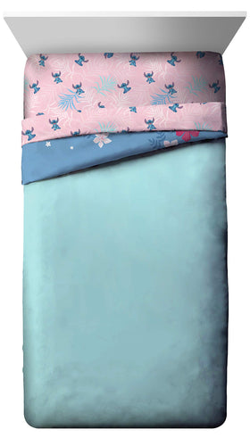 Jay Franco Disney Lilo & Stitch bed setup with vibrant colors