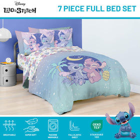 Jay Franco Disney Lilo Stitch fitted sheet ready to pair with other pieces.
