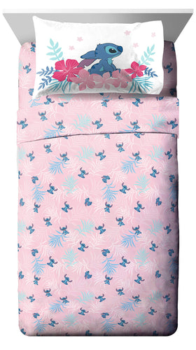 Jay Franco Lilo & Stitch flat sheet adds smooth, breathable comfort