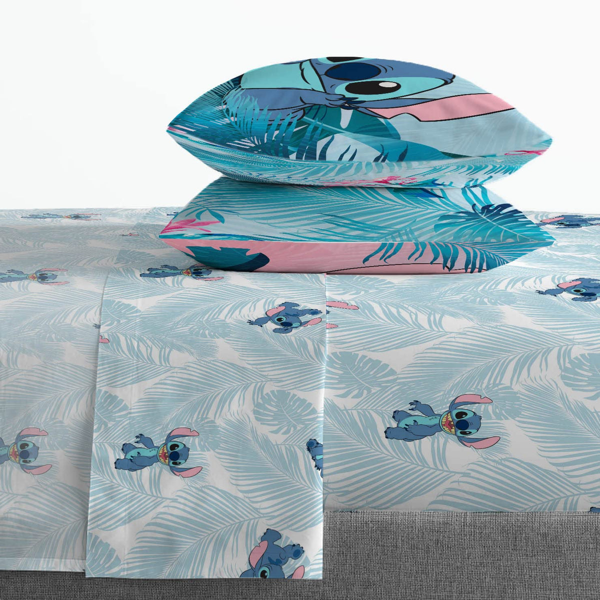 Jay Franco flat sheet adds soft layering and easy care.