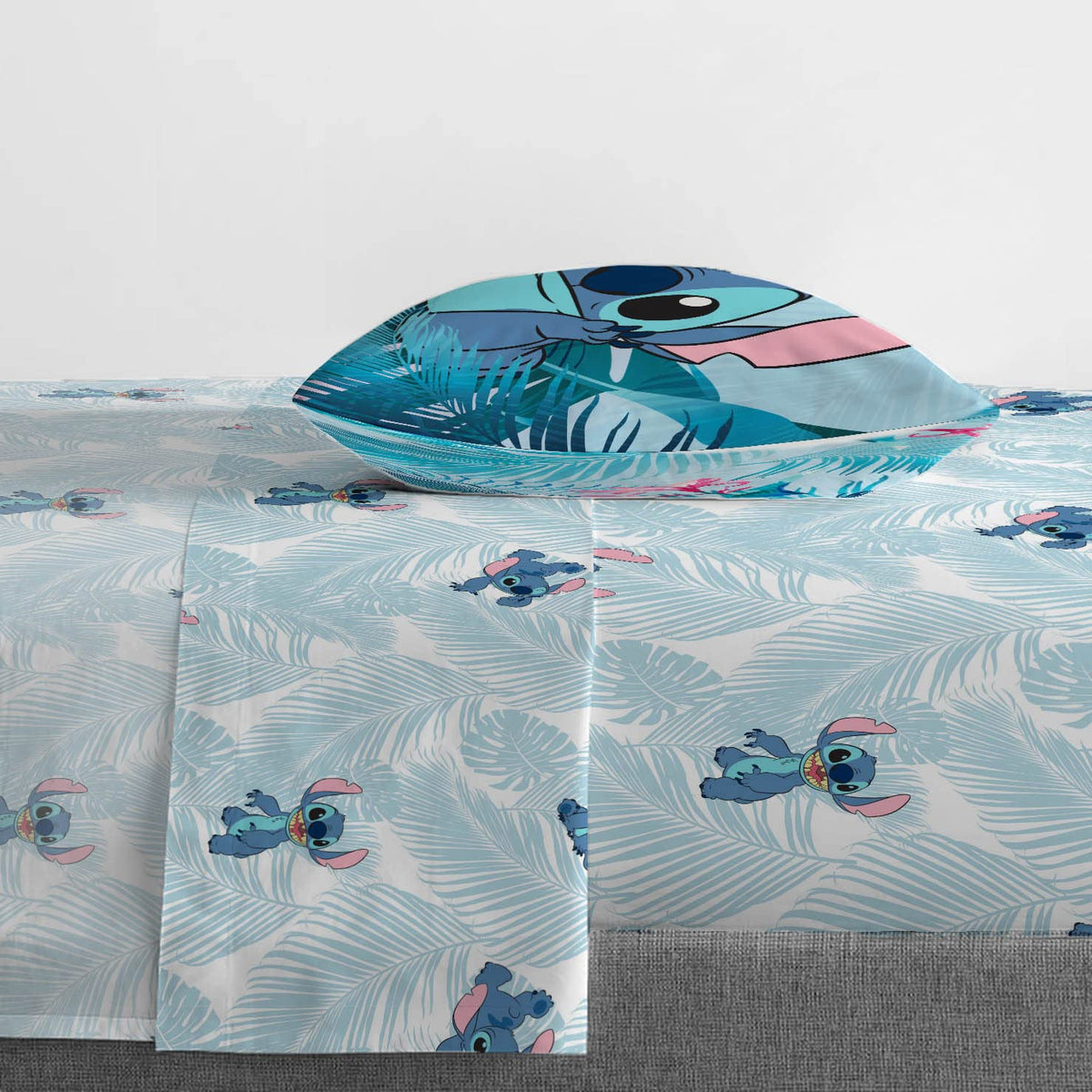 Jay Franco pillow case with Lilo & Stitch design protects pillows gently