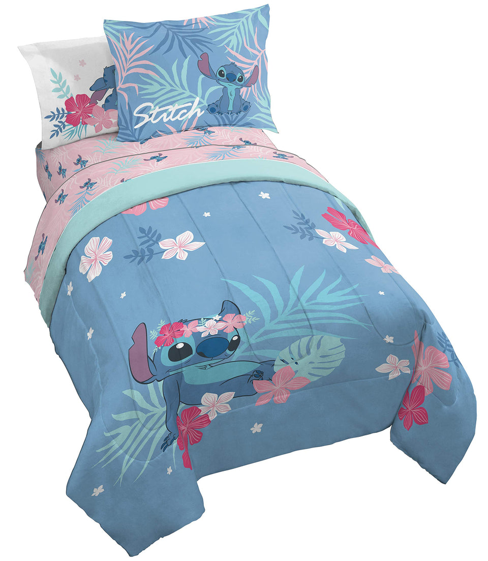 Jay Franco Disney Lilo & Stitch Paradise Dream reversible comforter for cozy kids' bedrooms.