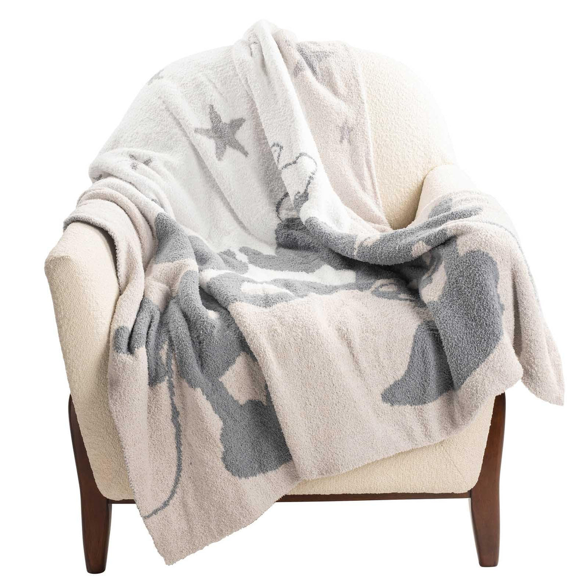 Jay Franco Disney Mickey and Minnie throw blanket featuring feather knit softness for cozy nights.