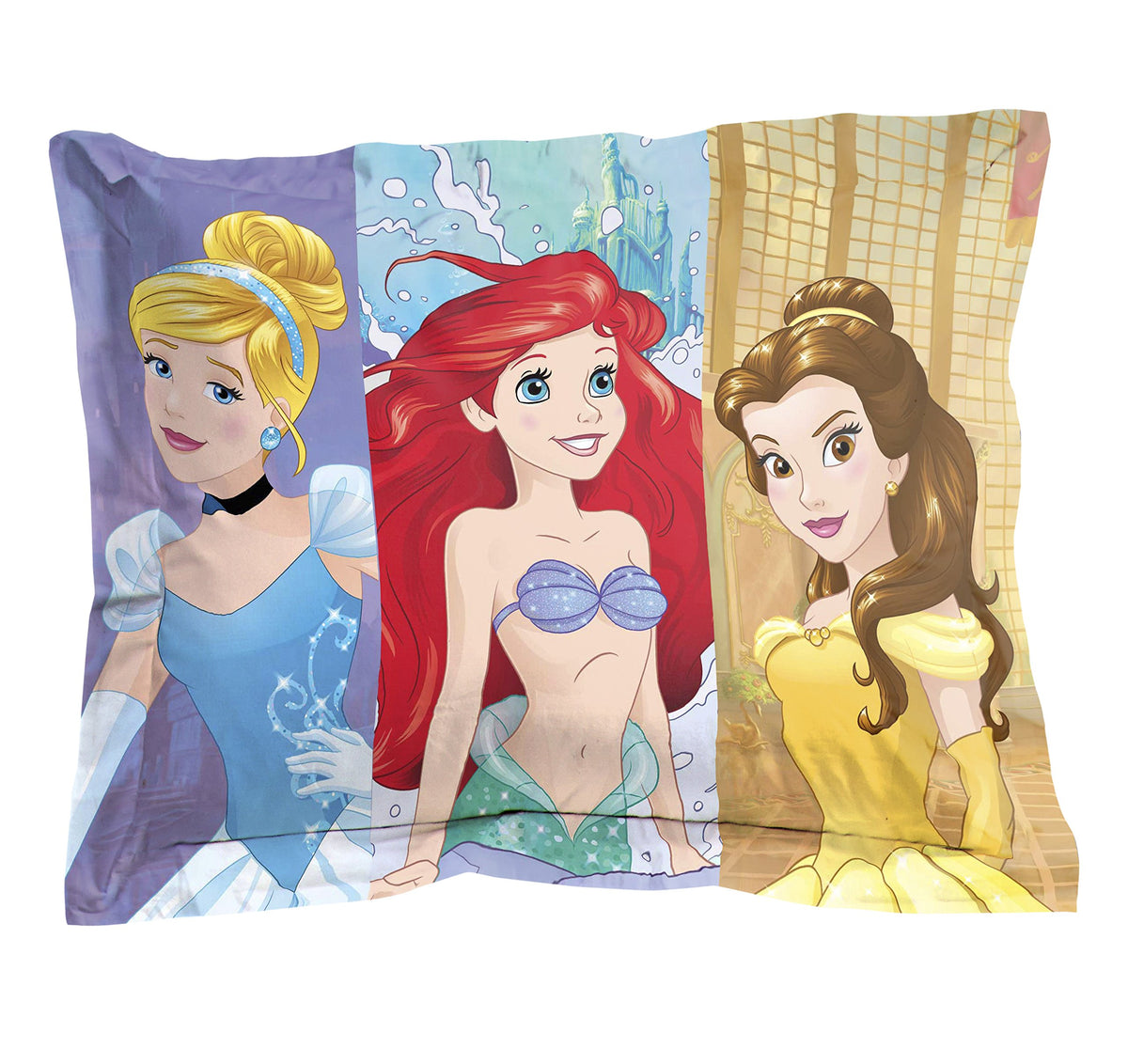 Jay Franco Disney Princess bedding is machine washable for simple laundry days.