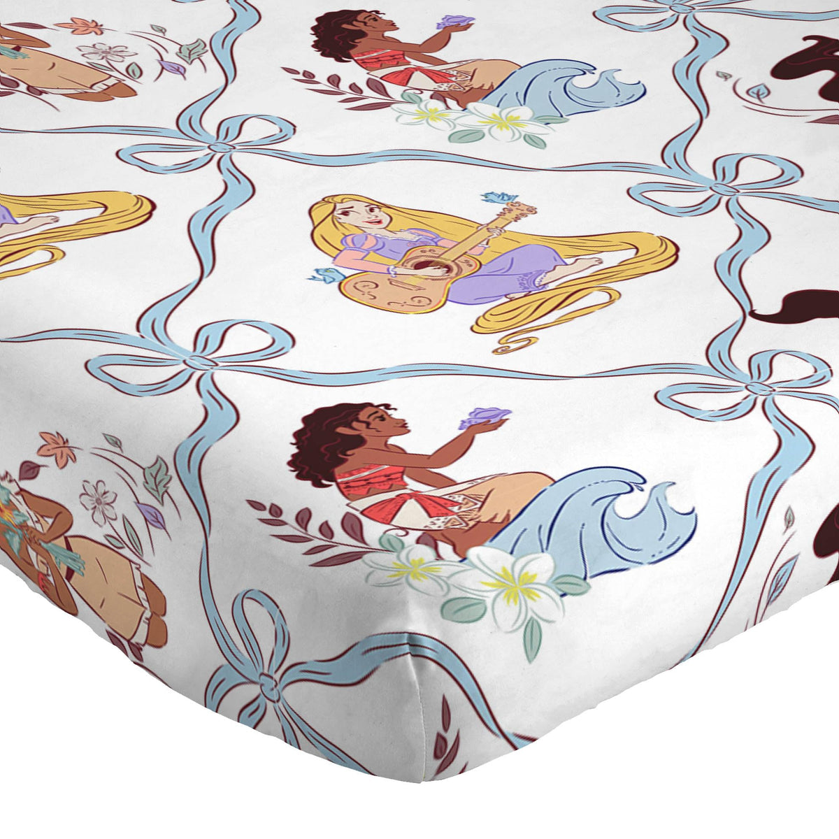 Jay Franco Disney Princess flat sheet for twin bed set