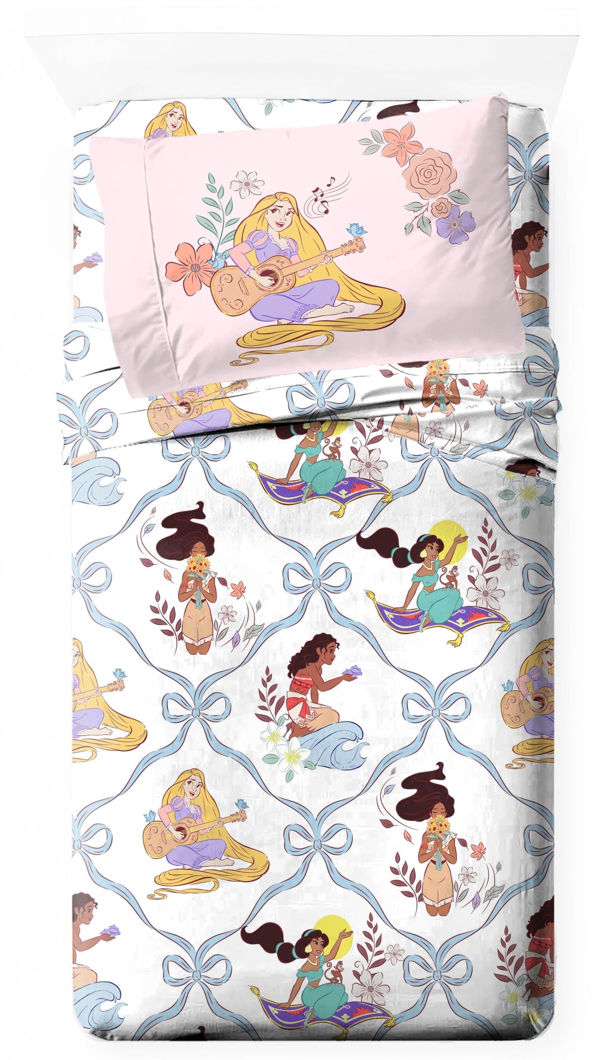Jay Franco Disney Princess fitted sheet for twin beds with deep pocket