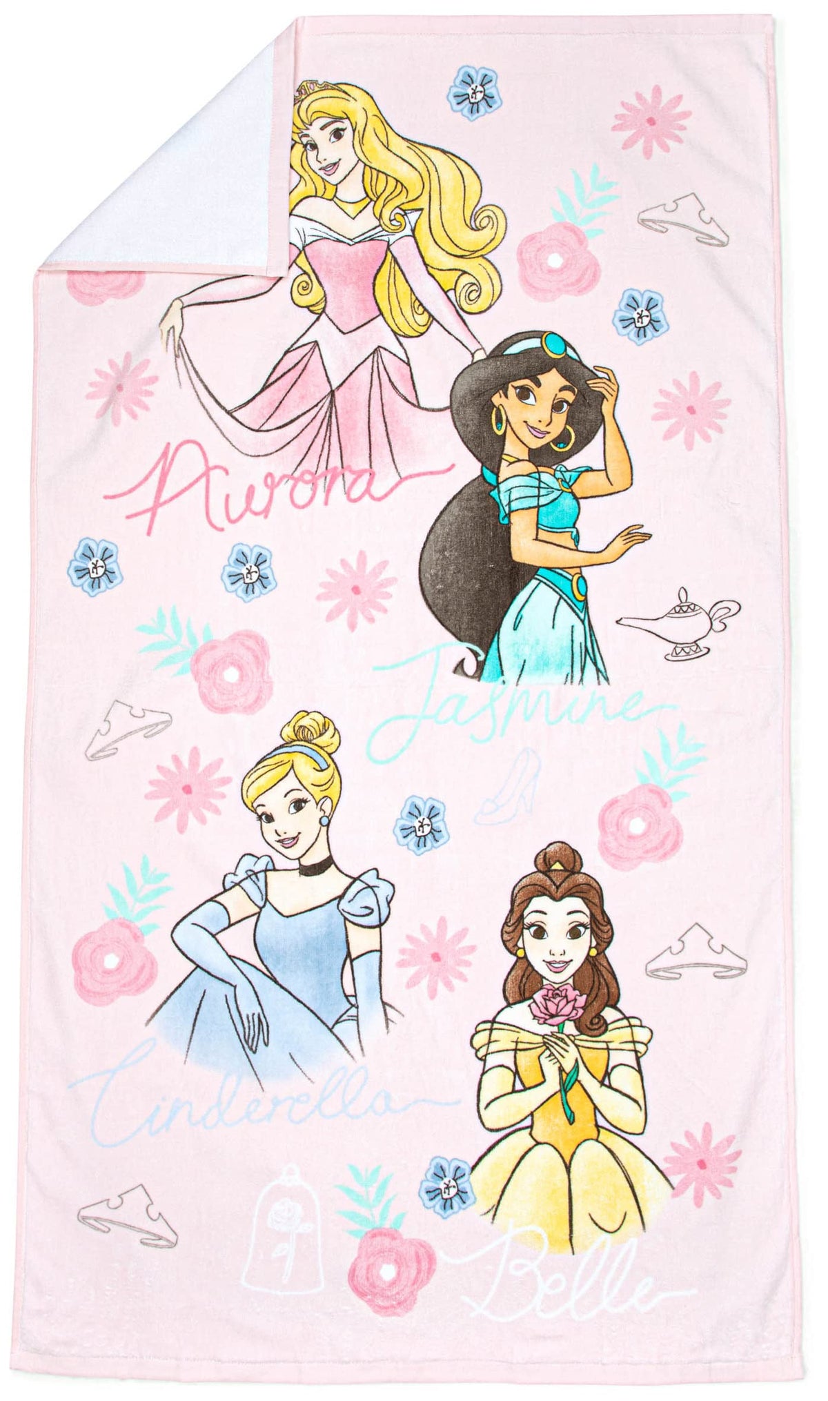 Jay Franco Disney Princess towel with Belle design for poolside drying