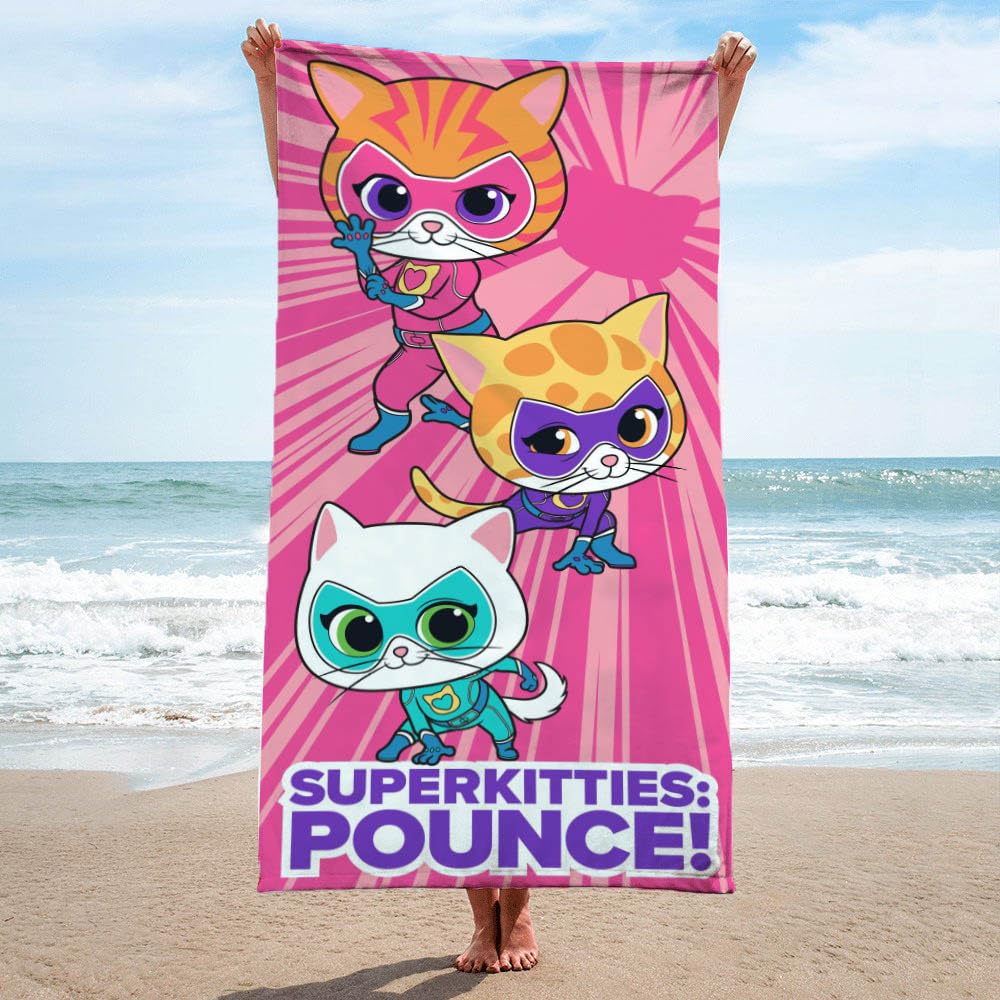Jay Franco towel featuring Sparks print quick drying for busy families.