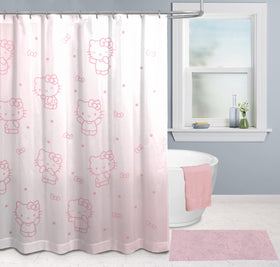 Jay Franco 70x72 inch curtain fits standard shower rods for easy setup