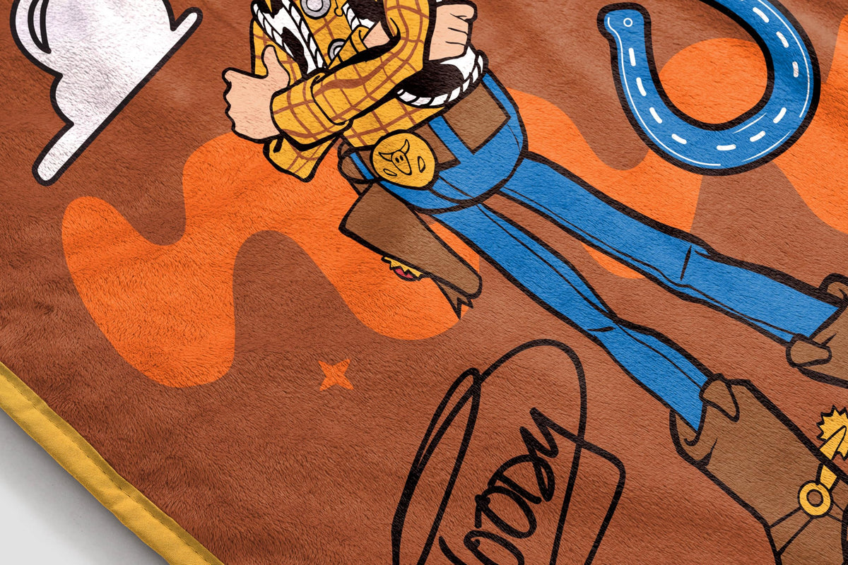 Jay Franco gift-ready Woody throw makes a charming present for fans.