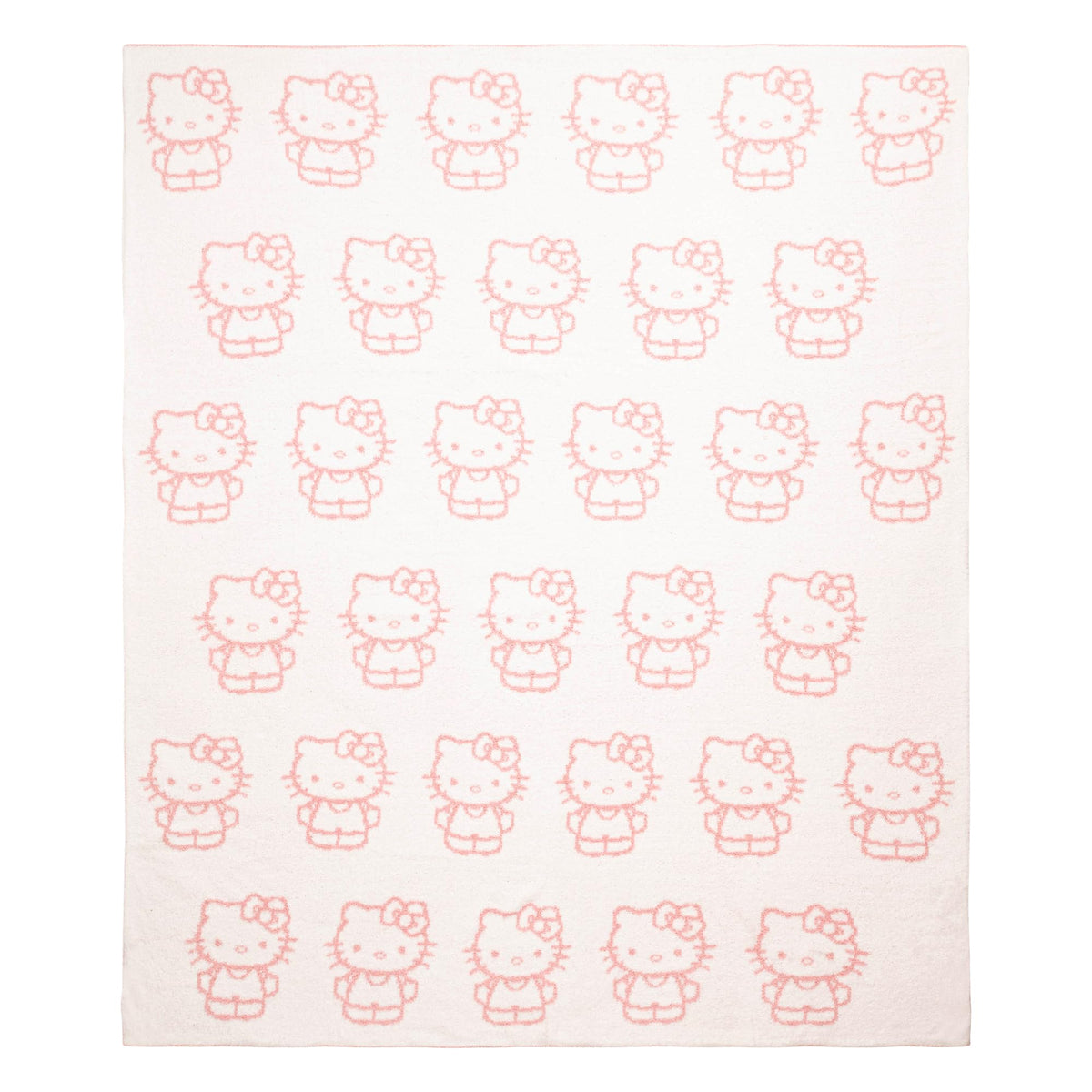 Jay Franco Hello Kitty bow detail highlights delicate accents for cozy nights.