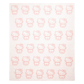 Jay Franco Hello Kitty bow detail highlights delicate accents for cozy nights.