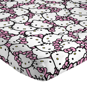 Jay Franco Hello Kitty close-up print showing colorful patterns and fabric texture