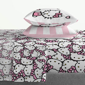 Jay Franco Hello Kitty flat sheet with vibrant motif for bright bedding