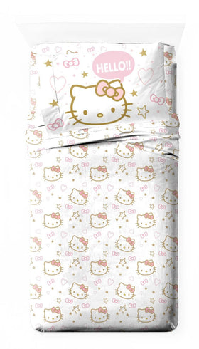 Jay Franco Hello Kitty graphic twin set adds playful style to kids' bedroom decor.