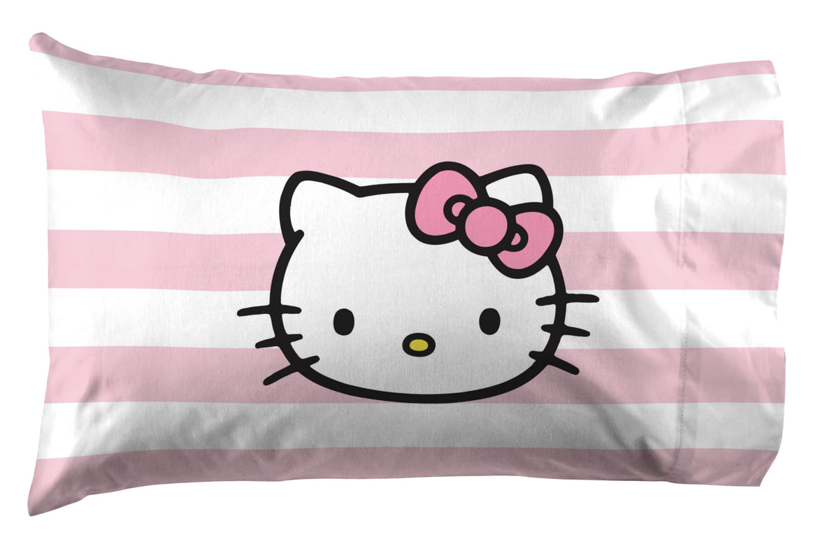 Jay Franco Hello Kitty pillowcase displays cheerful design for soft sleep