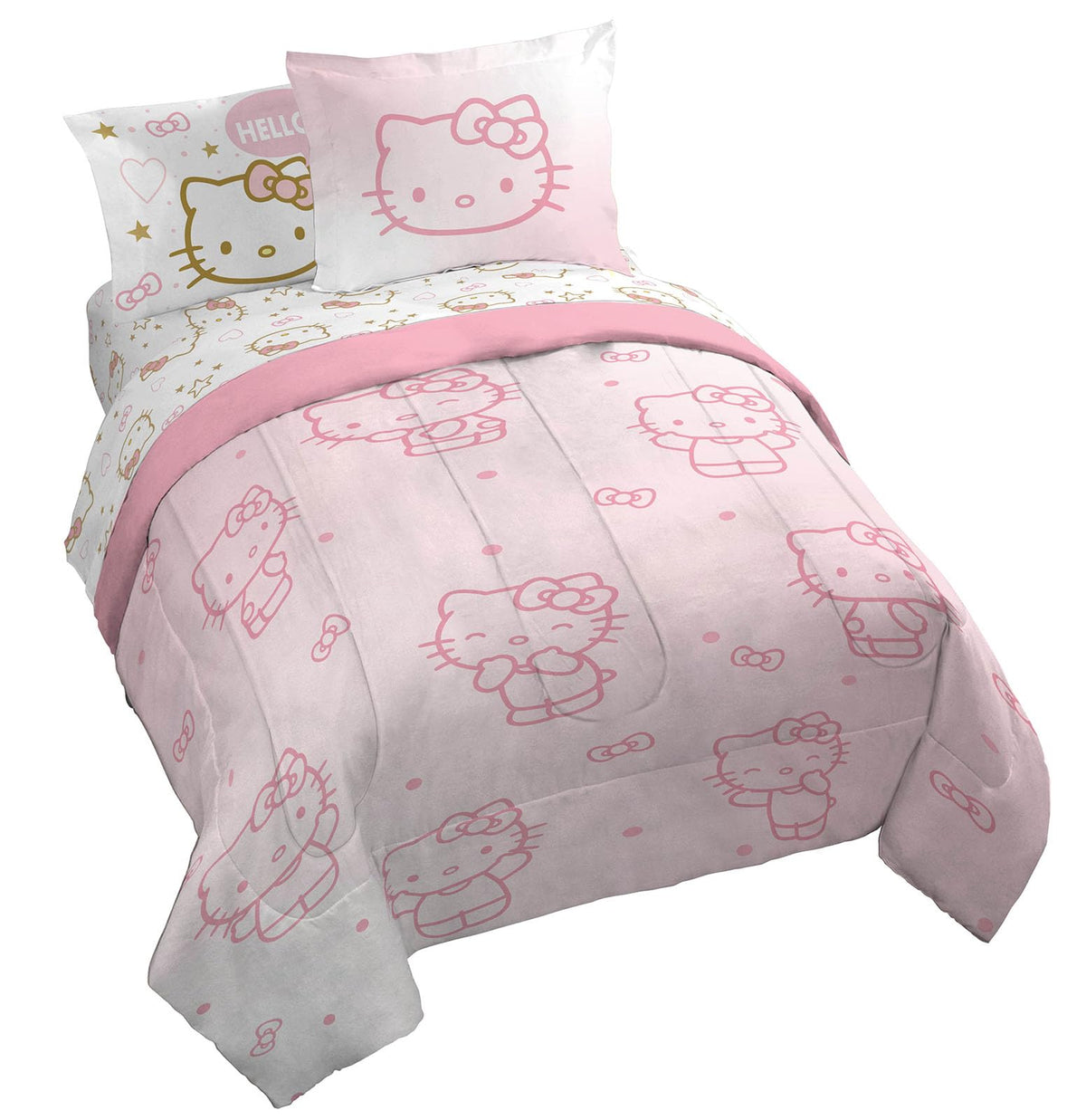 Jay Franco Hello Kitty queen comforter in vibrant print for year-round warmth