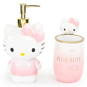 Jay Franco Hello Kitty soap dispenser with pink pump ideal for hand soap.