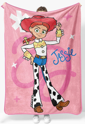 Jay Franco Jessie plush throw blanket 46x60 inches for cozy movie nights