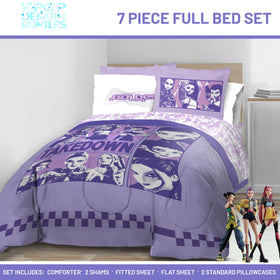 Jay Franco KPOP Demon Hunters 7-piece full bedding offers complete, quick room makeover