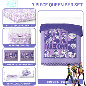 Jay Franco Demon Hunters fitted sheet deep-pocket fits mattresses up to 12 inches