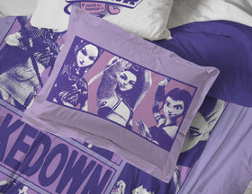 Jay Franco KPOP Demon Hunters decorative pillow shams finish the theme with texture and color.